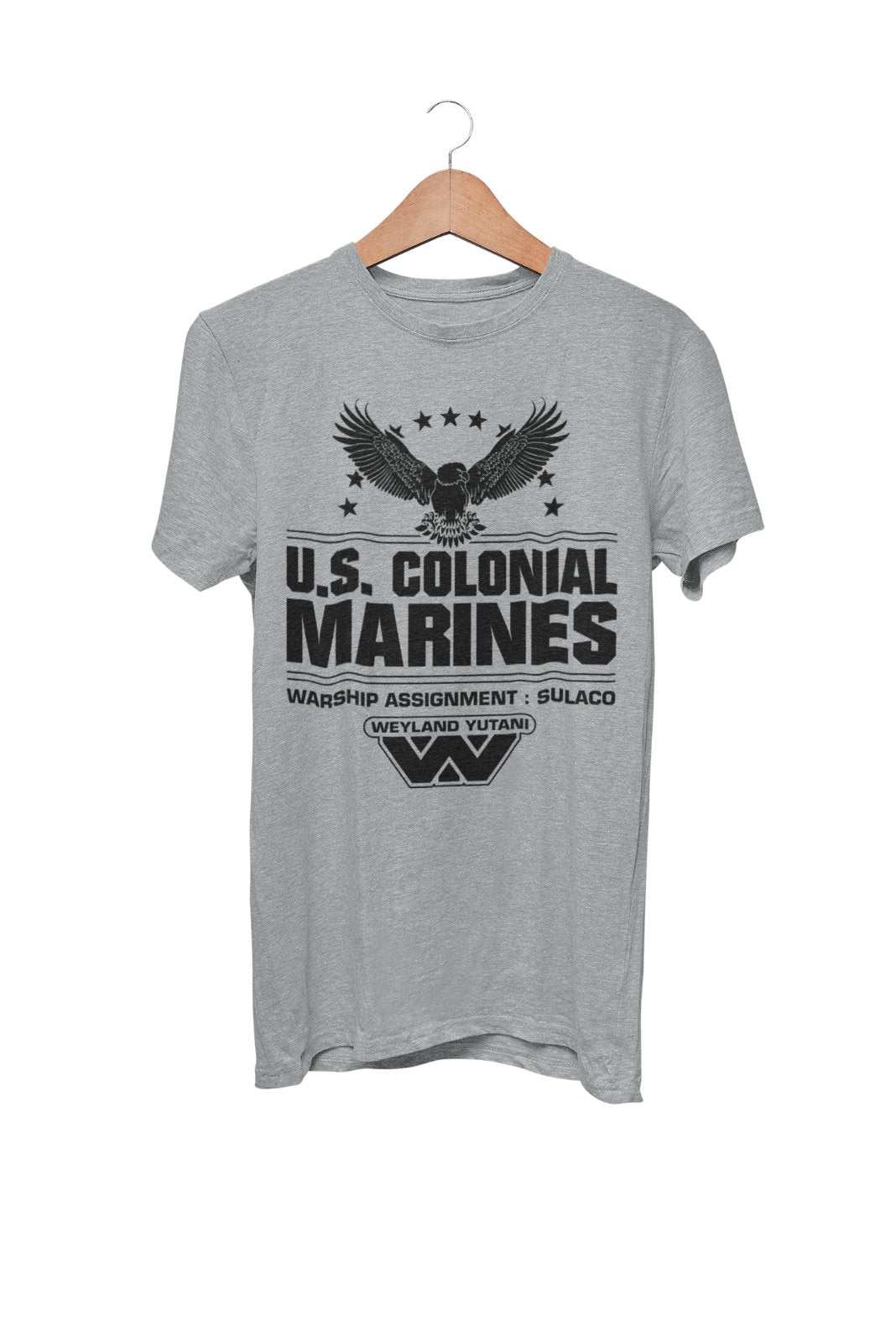 Retro Style Sci Fi T Shirt US Colonial Marines gift idea for 80s 90s fGalaxy Tees