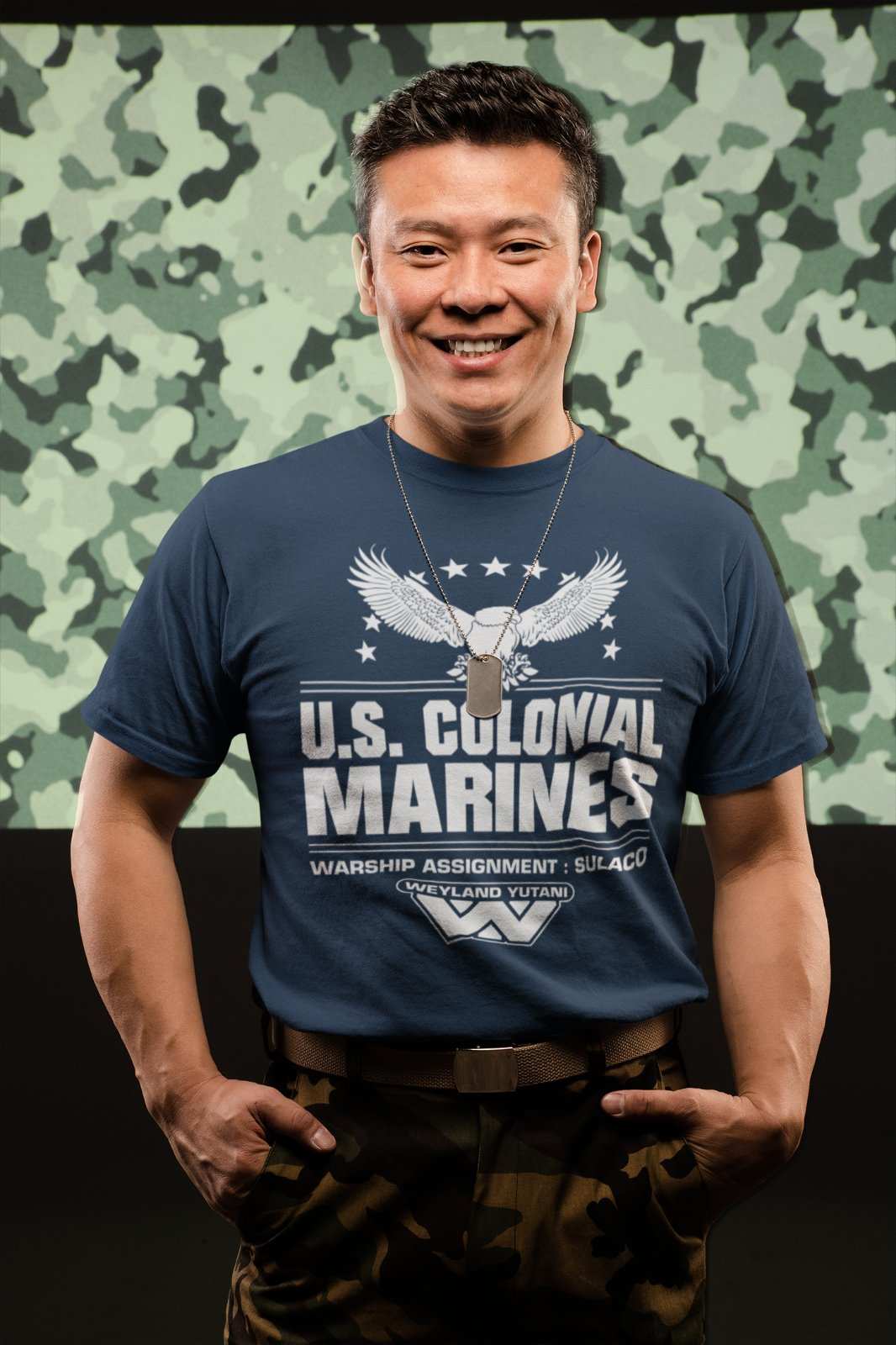 Retro Style Sci Fi T Shirt US Colonial Marines gift idea for 80s 90s fGalaxy Tees