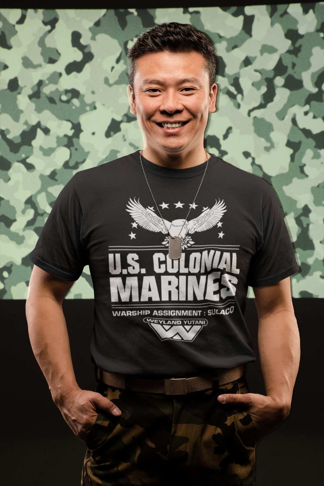 Retro Style Sci Fi T Shirt US Colonial Marines gift idea for 80s 90s fGalaxy Tees