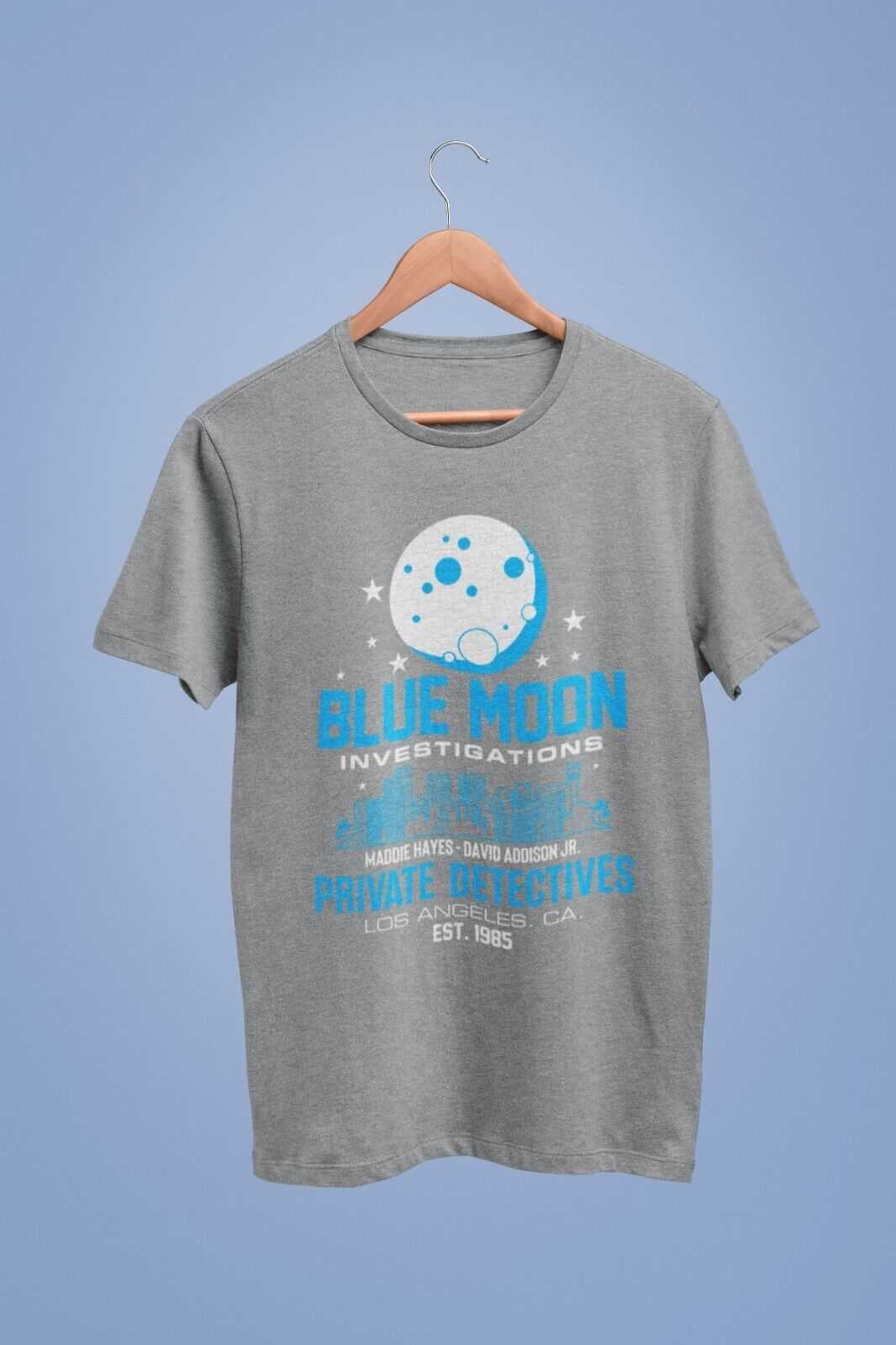 Retro TV T Shirt Blue Moon Investigations Moonlighting 80s Banter GIftGalaxy Tees