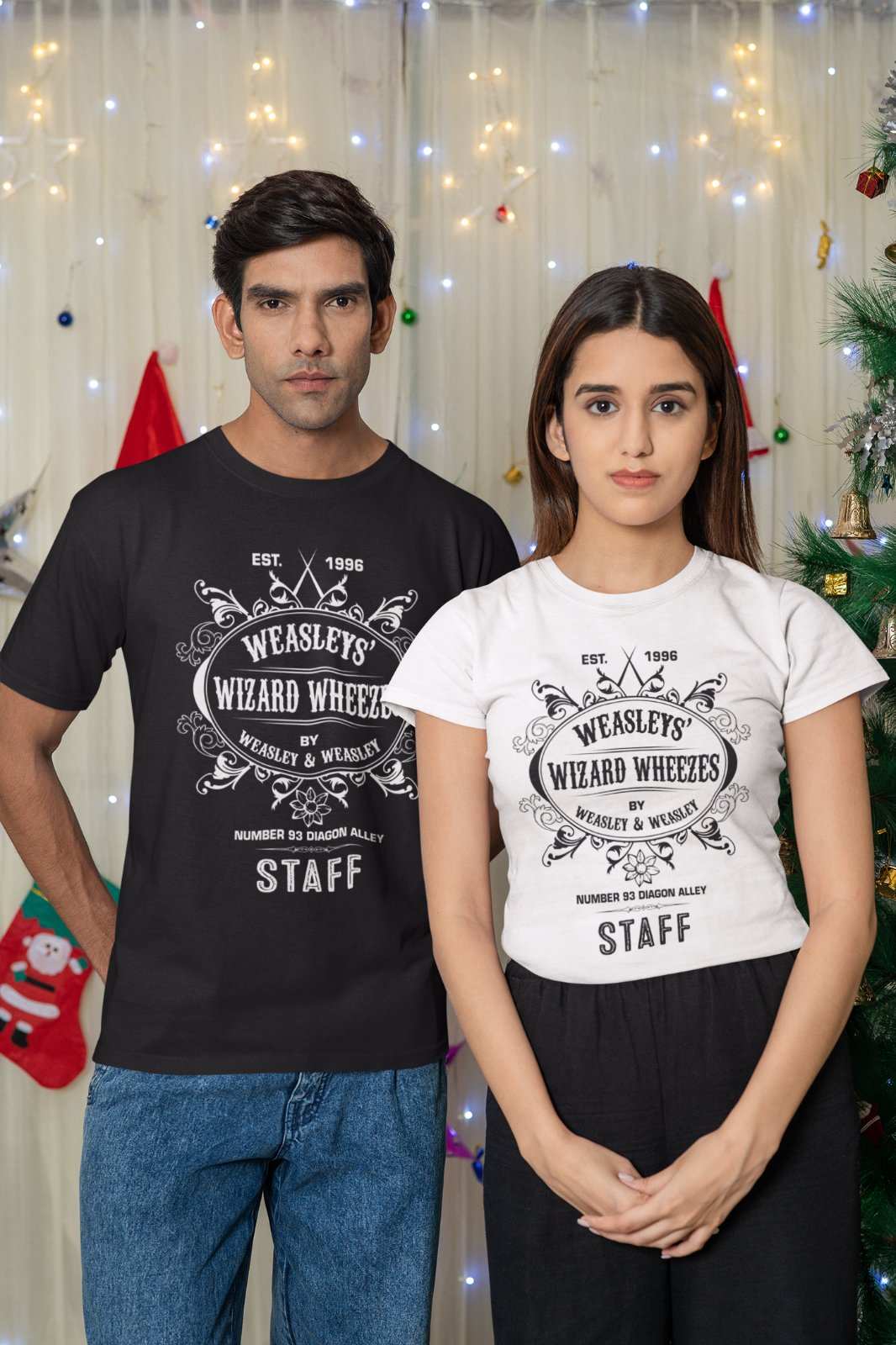 Retro Weasleys' Wizard Wheezes T Shirt Est 1996 Diagon Alley Potter HaGalaxy Tees