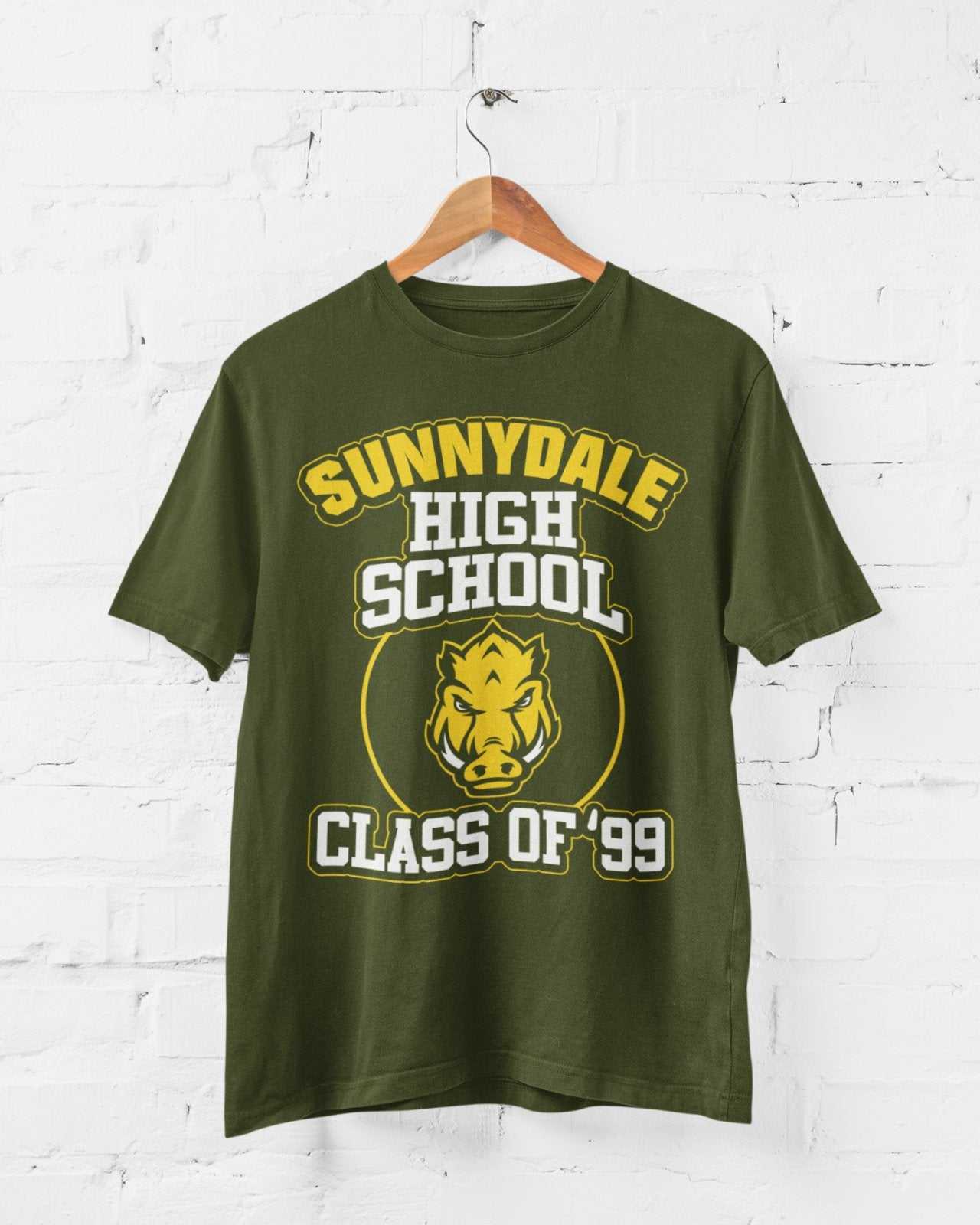 Sunnydale High School Class of 1999 Funny Retro T Shirt Vampire Buffy Galaxy Tees