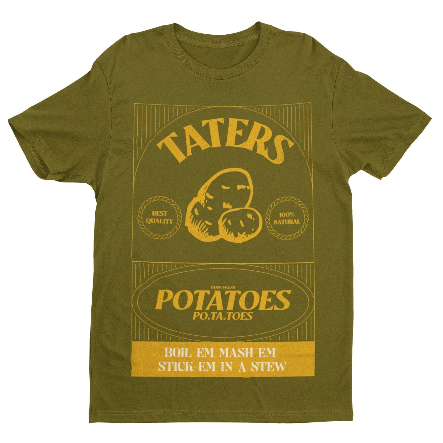 Taters Potatoes T Shirt Movie TV Rings Of Lord Funny Earth Middle NoveGalaxy Tees