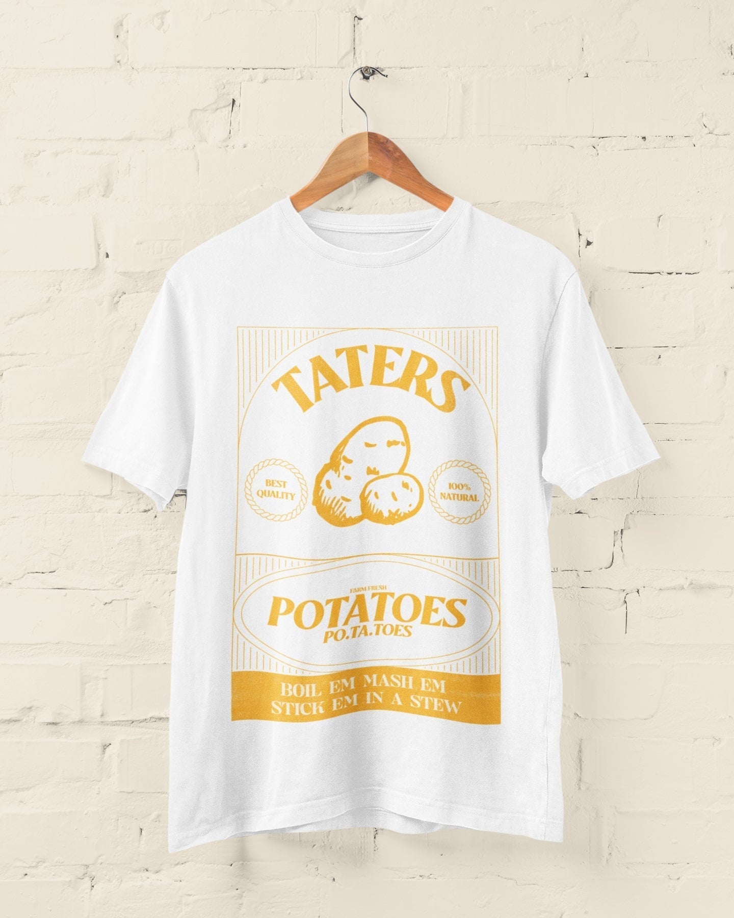 Taters Potatoes T Shirt Movie TV Rings Of Lord Funny Earth Middle NoveGalaxy Tees