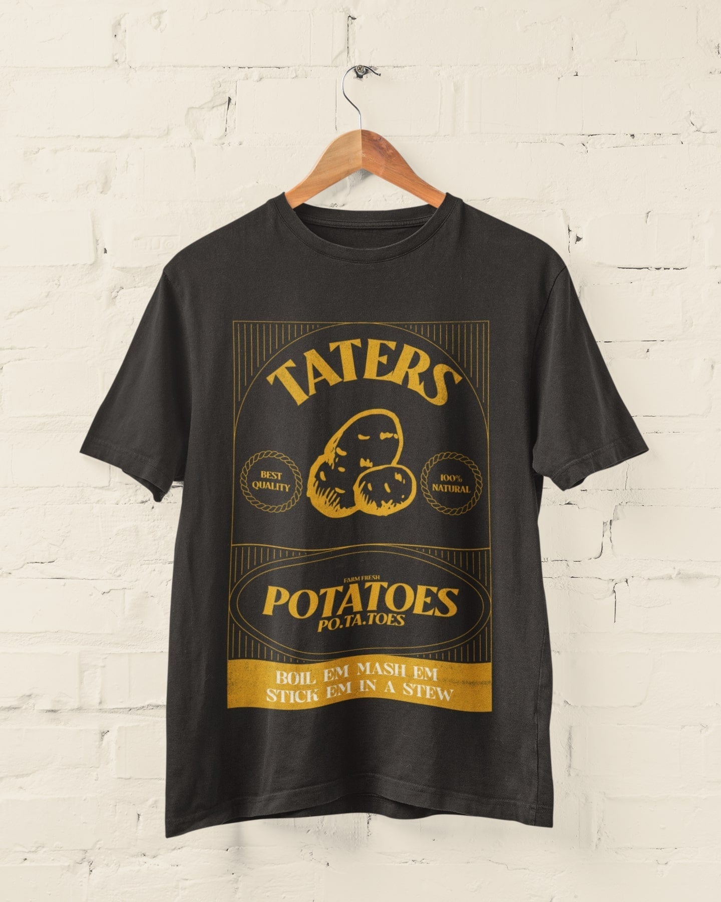 Taters Potatoes T Shirt Movie TV Rings Of Lord Funny Earth Middle NoveGalaxy Tees