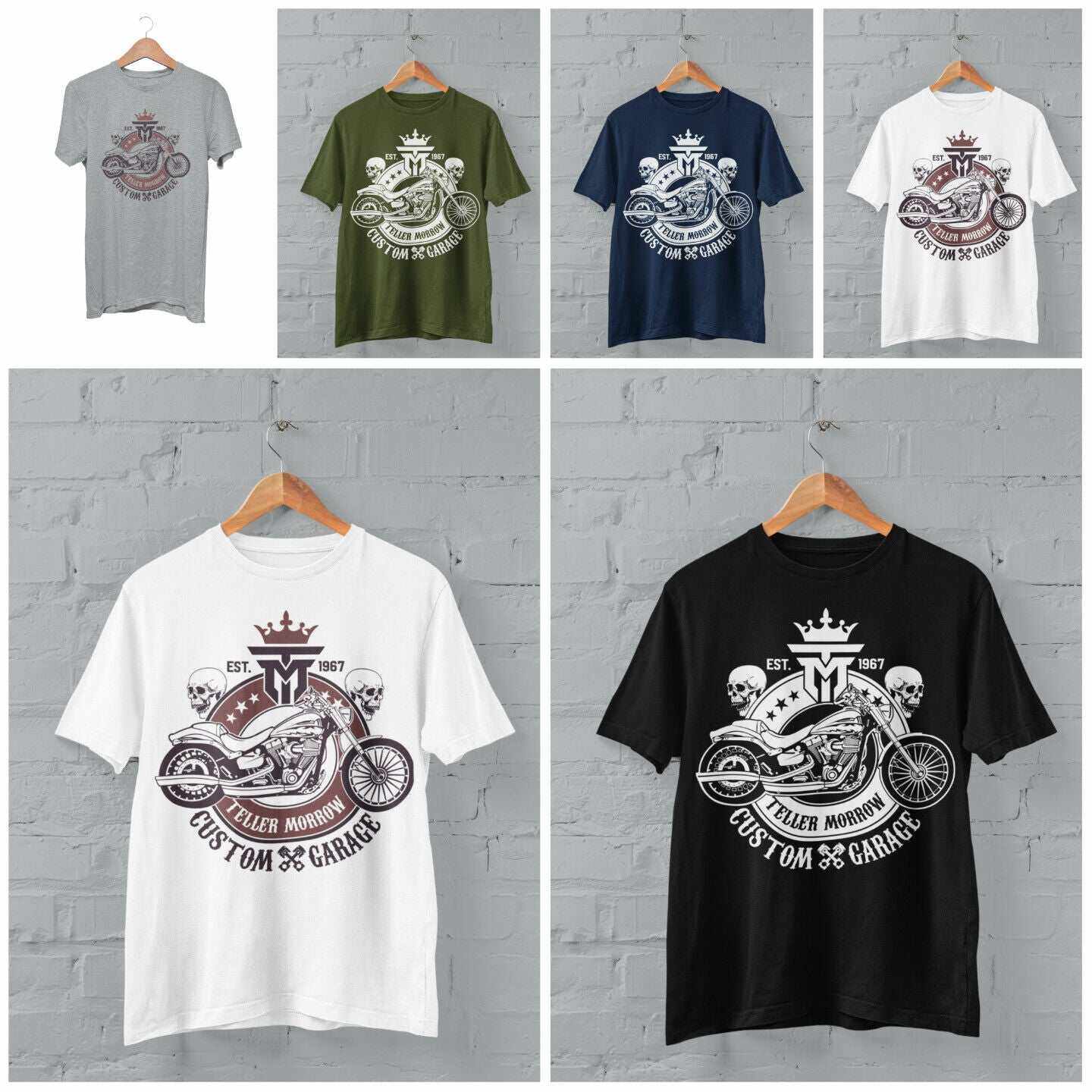 Teller Morrow Custom Garage T Shirt Anarchy of Sons TV Biker MotorcyclGalaxy Tees