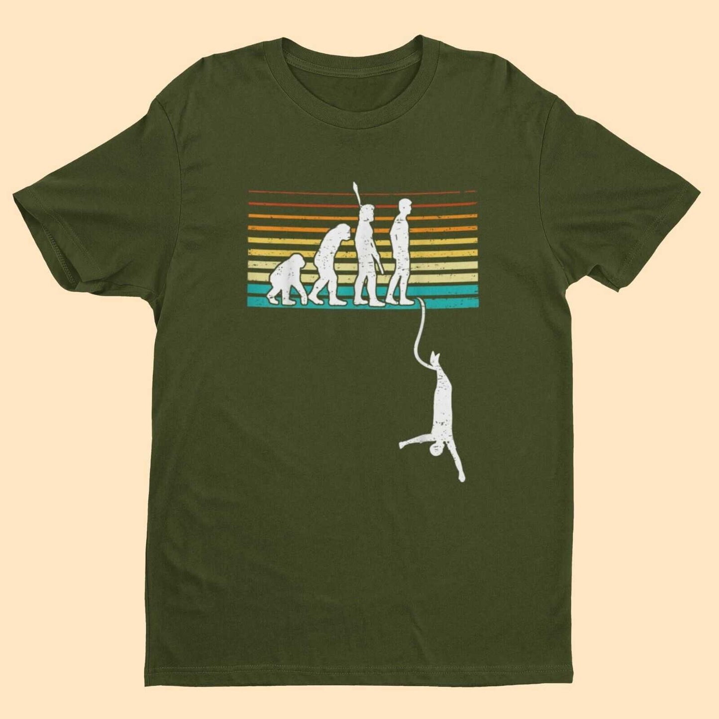The Evolution of BUNGEE JUMPING Funny Ape To Man Darwin Extreme SportsGalaxy Tees