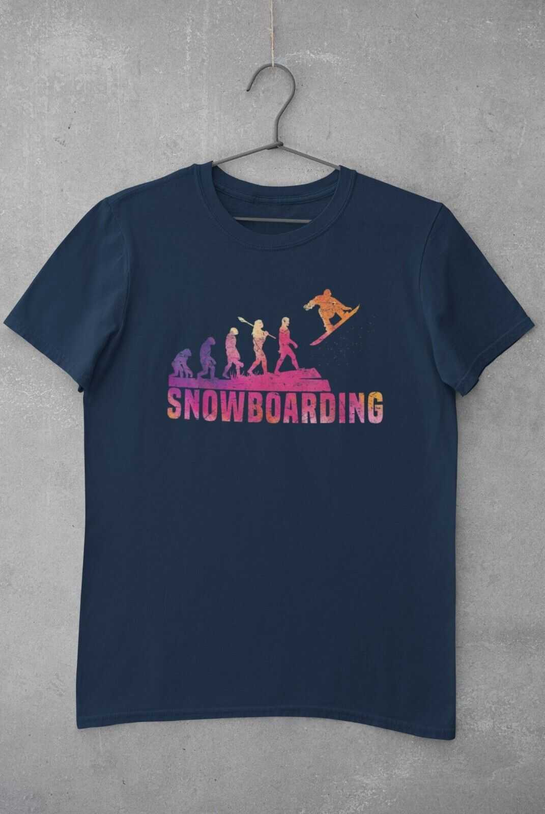 The Evolution of SNOWBOARDING Funny Darwin Snowboarder Winter Sports GGalaxy Tees