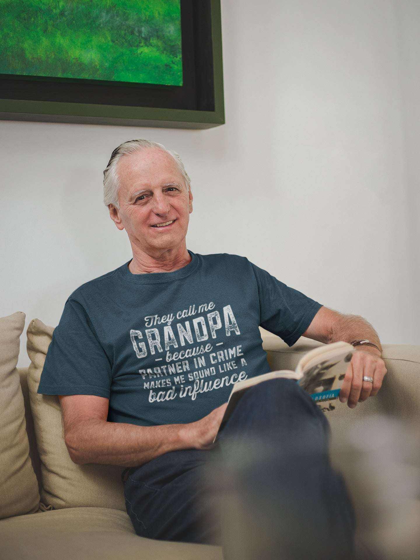 They Call Me Grandpa T-Shirt Funny Gift for Grandad with a Hint of MisGalaxy Tees