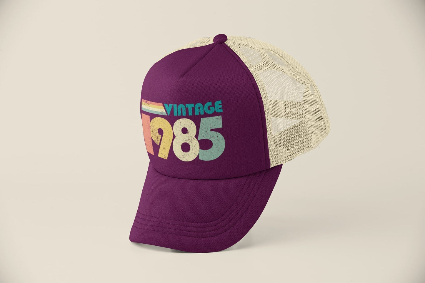 Vintage 1985 40th Birthday in 2025 Trucker Style Baseball Cap Retro DeGalaxy Tees