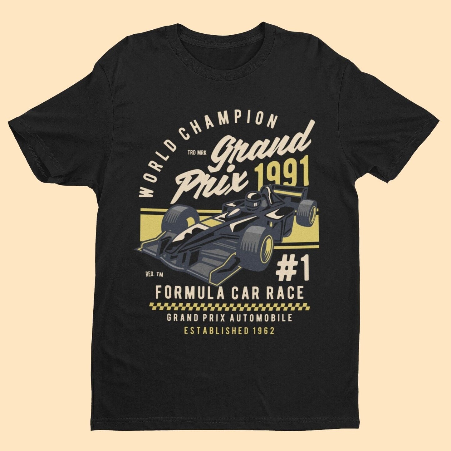 World Champion Grand Prix T Shirt Motor Racing #1 Formula Car Race 199Galaxy Tees
