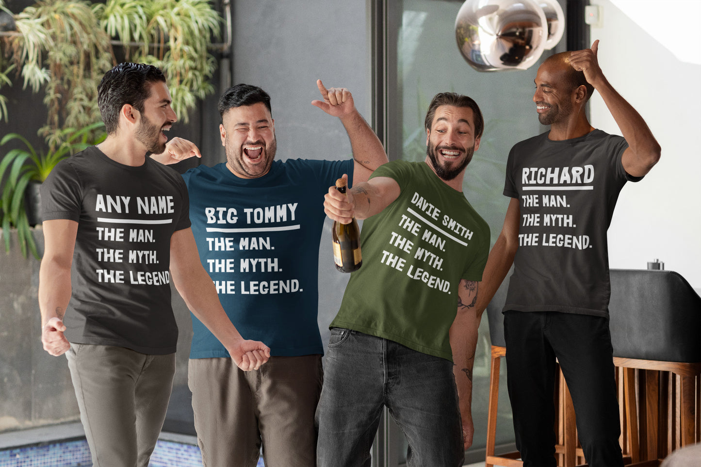 Personalised "The Man. The Myth. The Legend." T-Shirt – Custom Name Gift