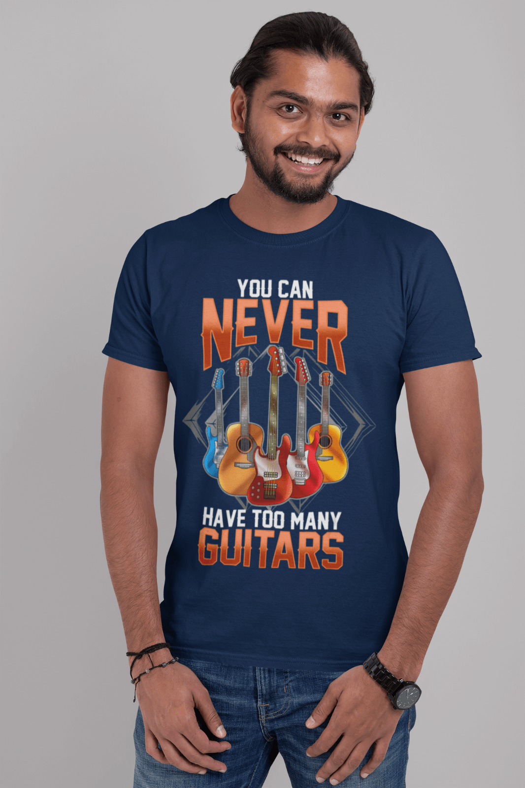 Funny Guitar T-Shirt - You Can Never Have Too Many Guitars UK T-Shirt