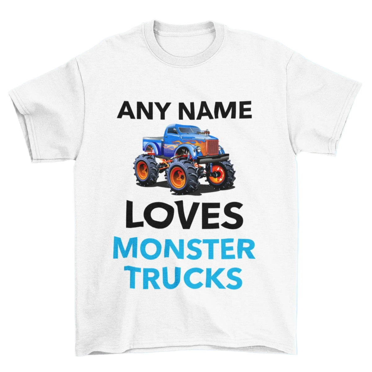 Galaxy Tees kids T-shirt size guide for Personalised Monster Truck Kids T-Shirt - Custom Name