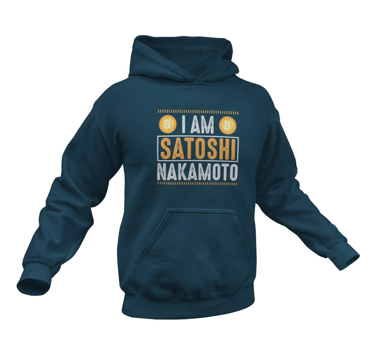 I Am Satoshi Nakamoto Bitcoin Hoodie - Cryptocurrency Enthusiast SweatGalaxy Tees