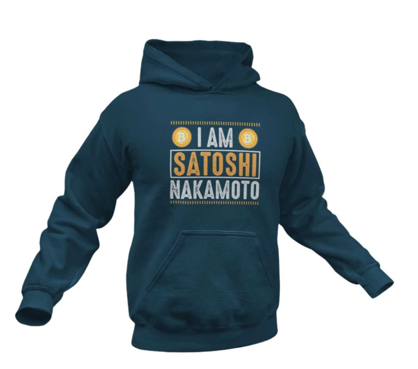 I Am Satoshi Nakamoto Bitcoin Hoodie - Cryptocurrency Enthusiast SweatGalaxy Tees