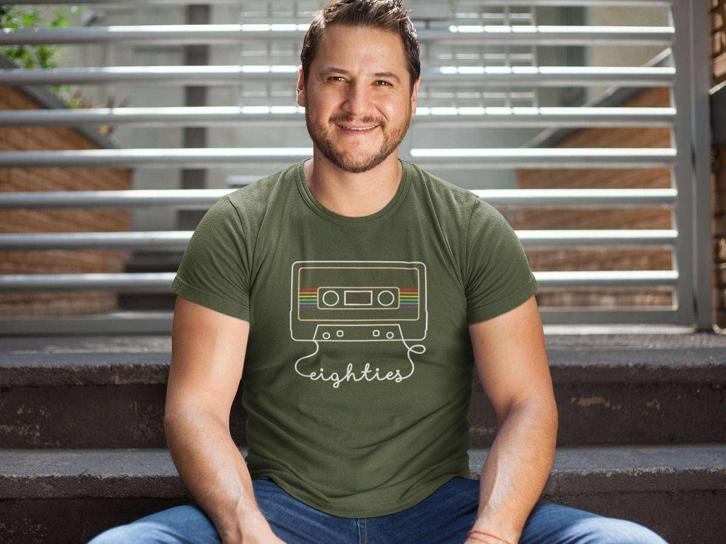 Retro Eighties Cassette Tape Graphic T-Shirt - Nostalgic 80s Style Tee