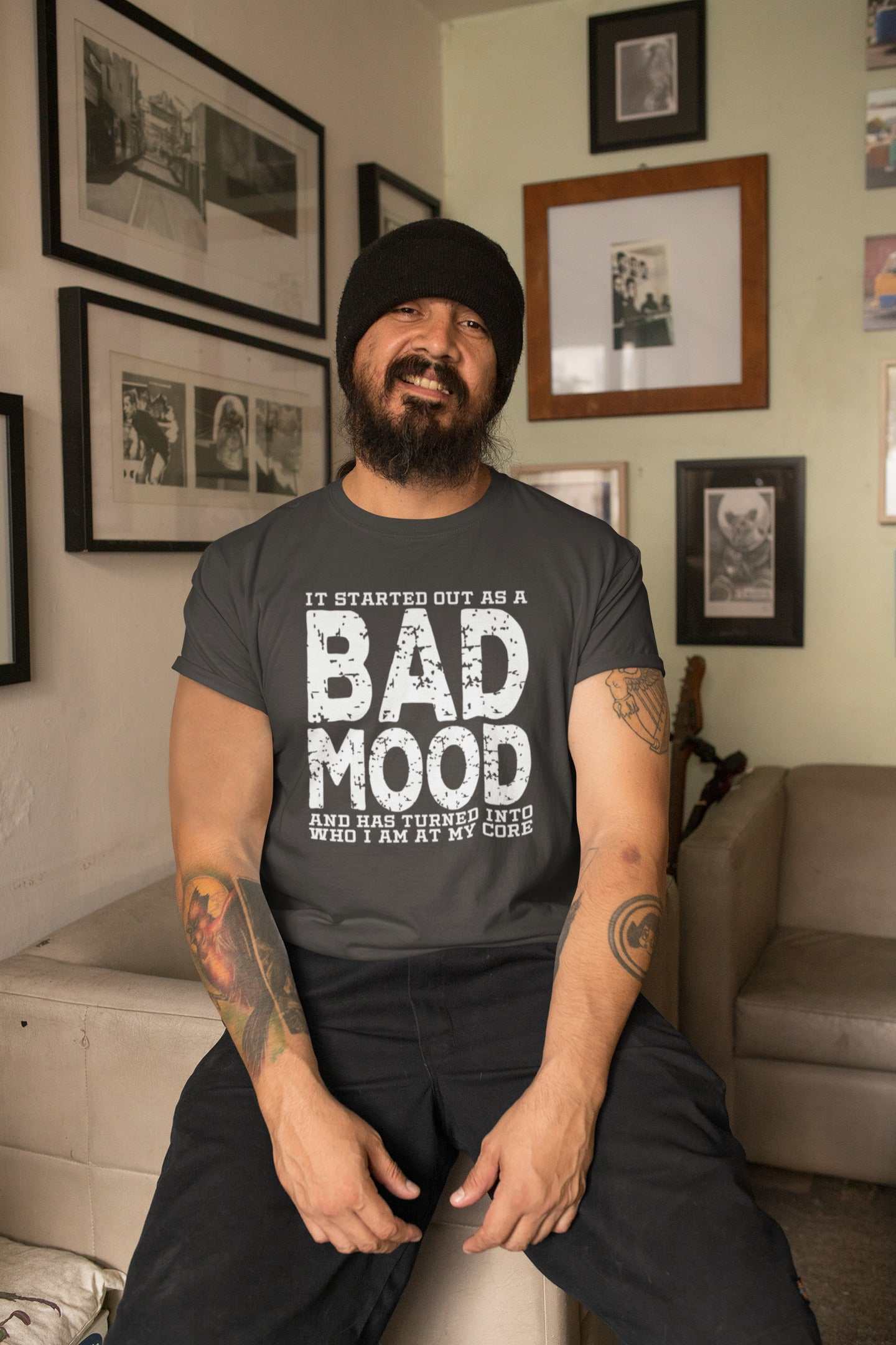 Bad Mood T-Shirt - Funny Sarcastic Quote Tee - Humour Statement CasualGalaxy Tees