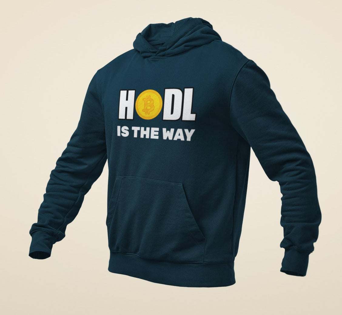 HODL Is The Way Bitcoin Hoodie - Crypto Investor SweatshirtGalaxy Tees