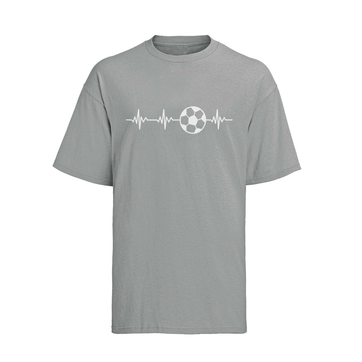 Football Pulse T-Shirt Soccer Heartbeat Minimalist Design Gift Idea FaGalaxy Tees