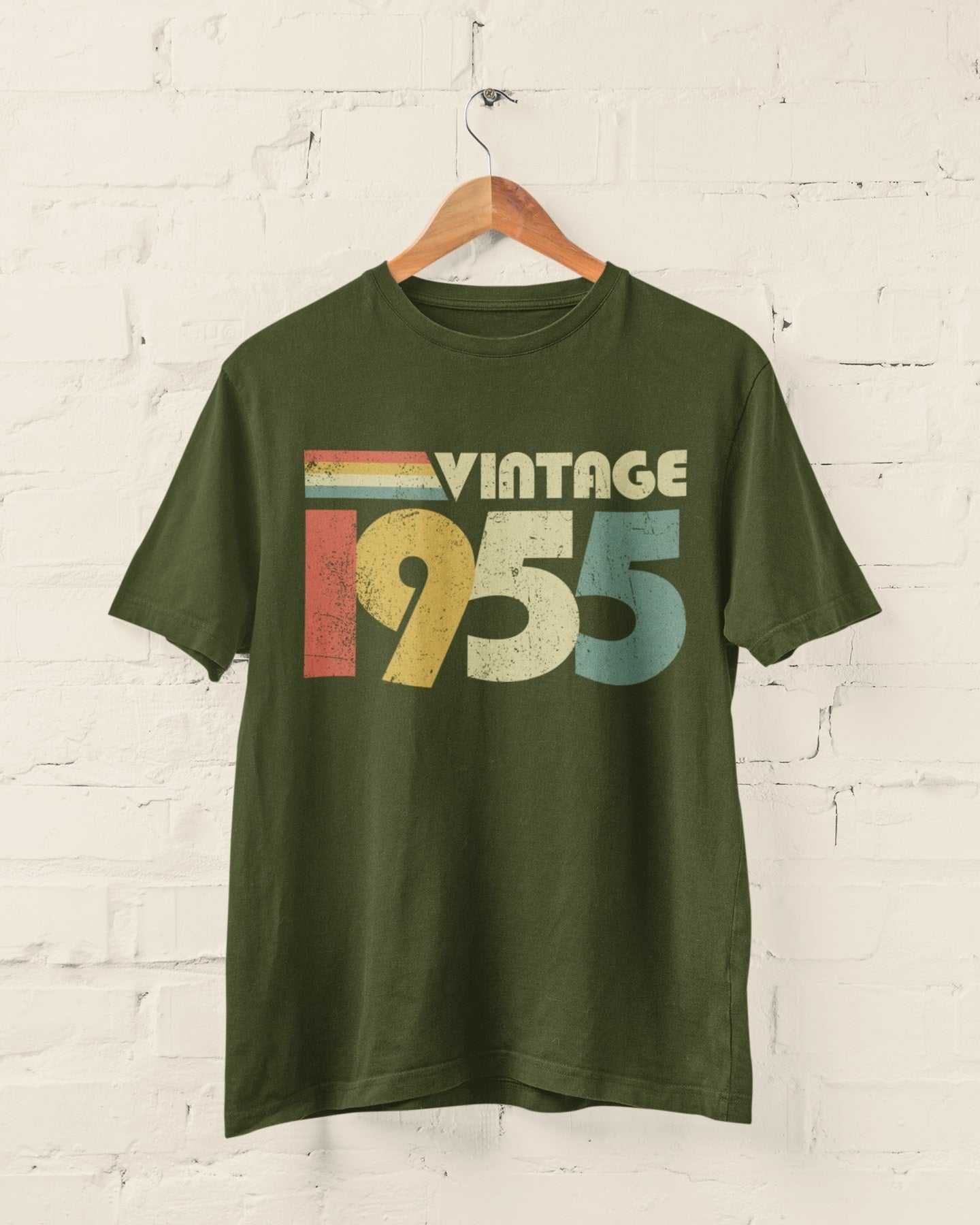Galaxy Tees Men's 70th Birthday in 2025 T Shirt Vintage 1955 Gift IdeaGalaxy Tees