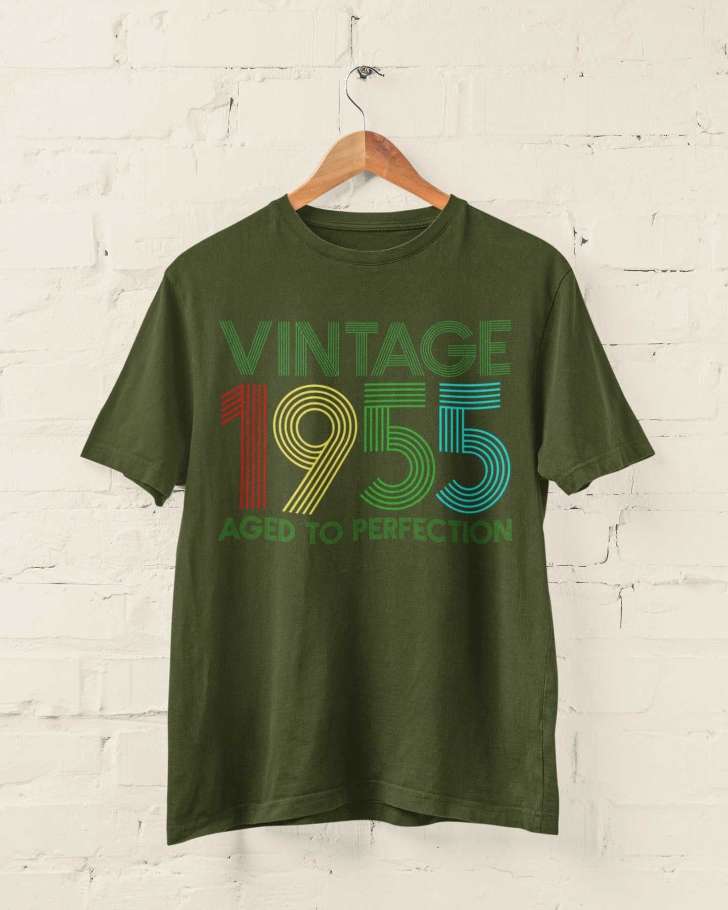 Galaxy Tees Mens 70th Birthday in 2025 T Shirt Vintage 1955 Aged To PeGalaxy Tees