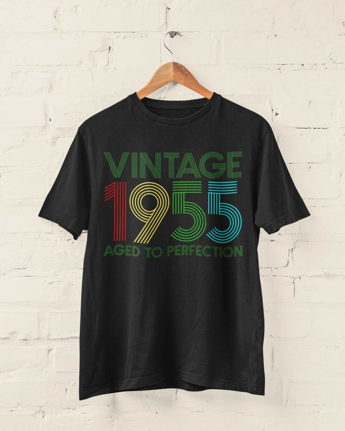Galaxy Tees Mens 70th Birthday in 2025 T Shirt Vintage 1955 Aged To PeGalaxy Tees