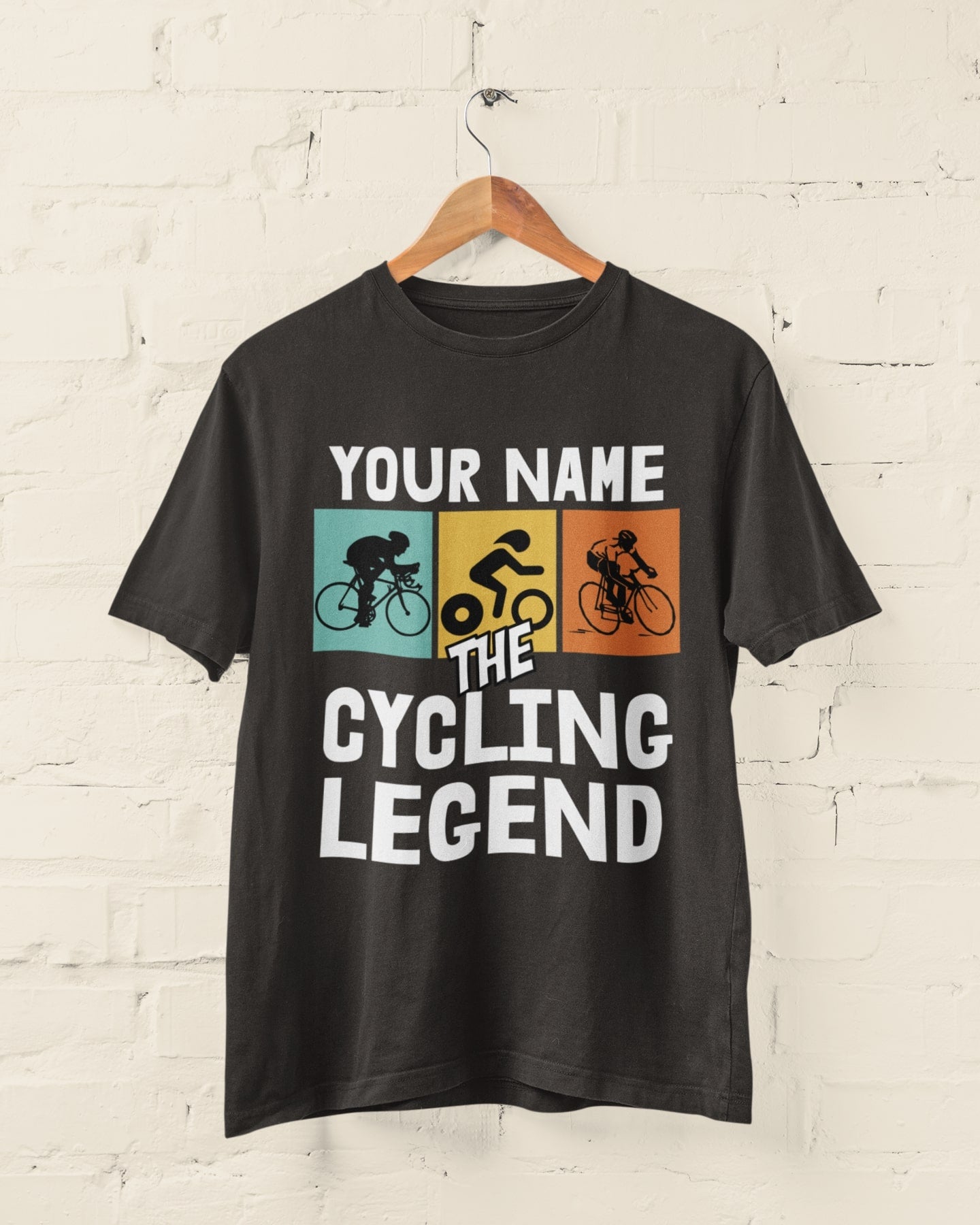Your Name – The Cycling Legend Personalised T‑Shirt (Unisex S–6XL)