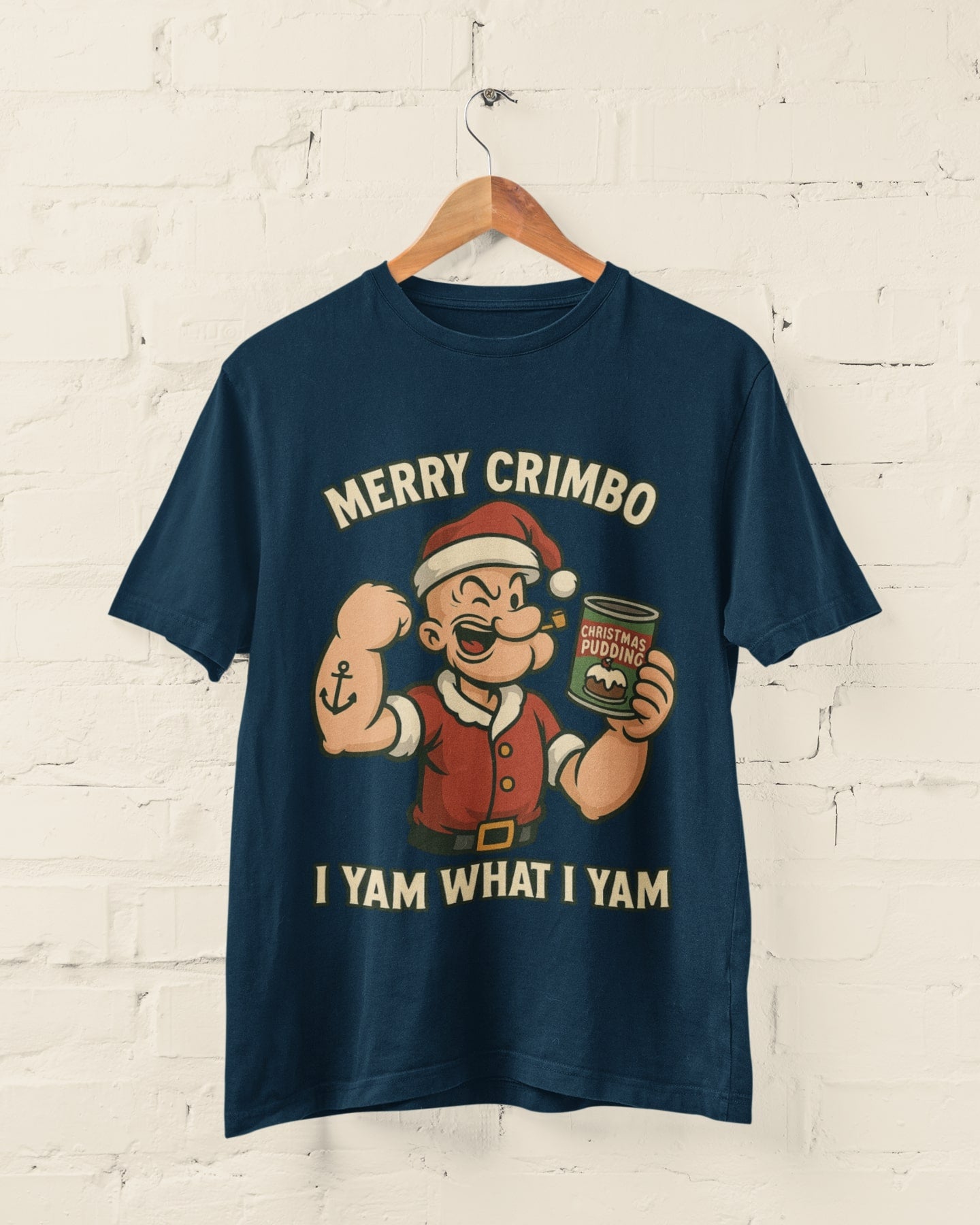 “Merry Crimbo” Retro Sailor Christmas T‑Shirt (Unisex S–6XL)