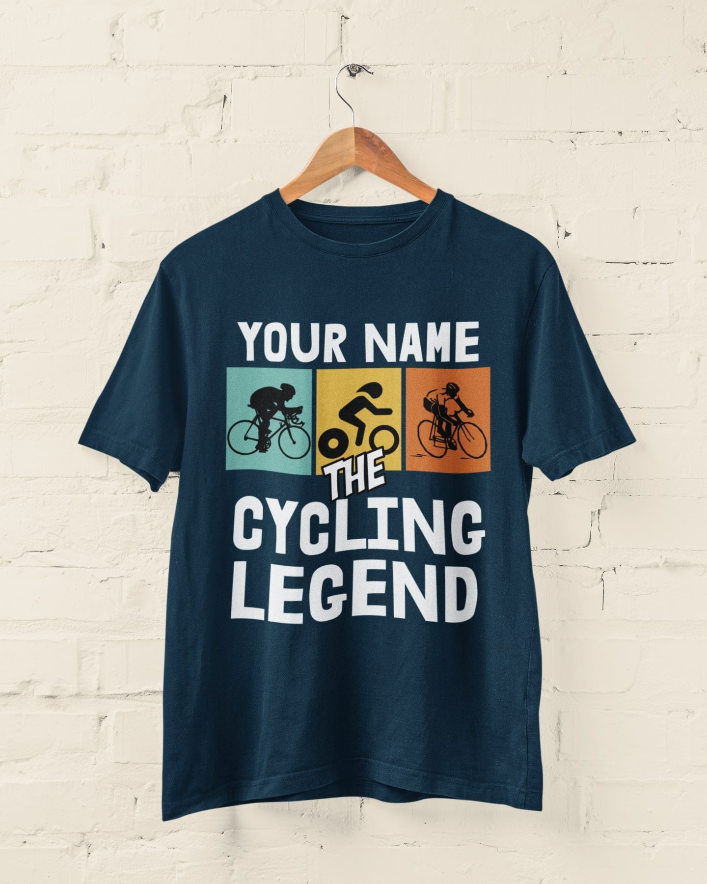 Your Name – The Cycling Legend Personalised T‑Shirt (Unisex S–6XL)
