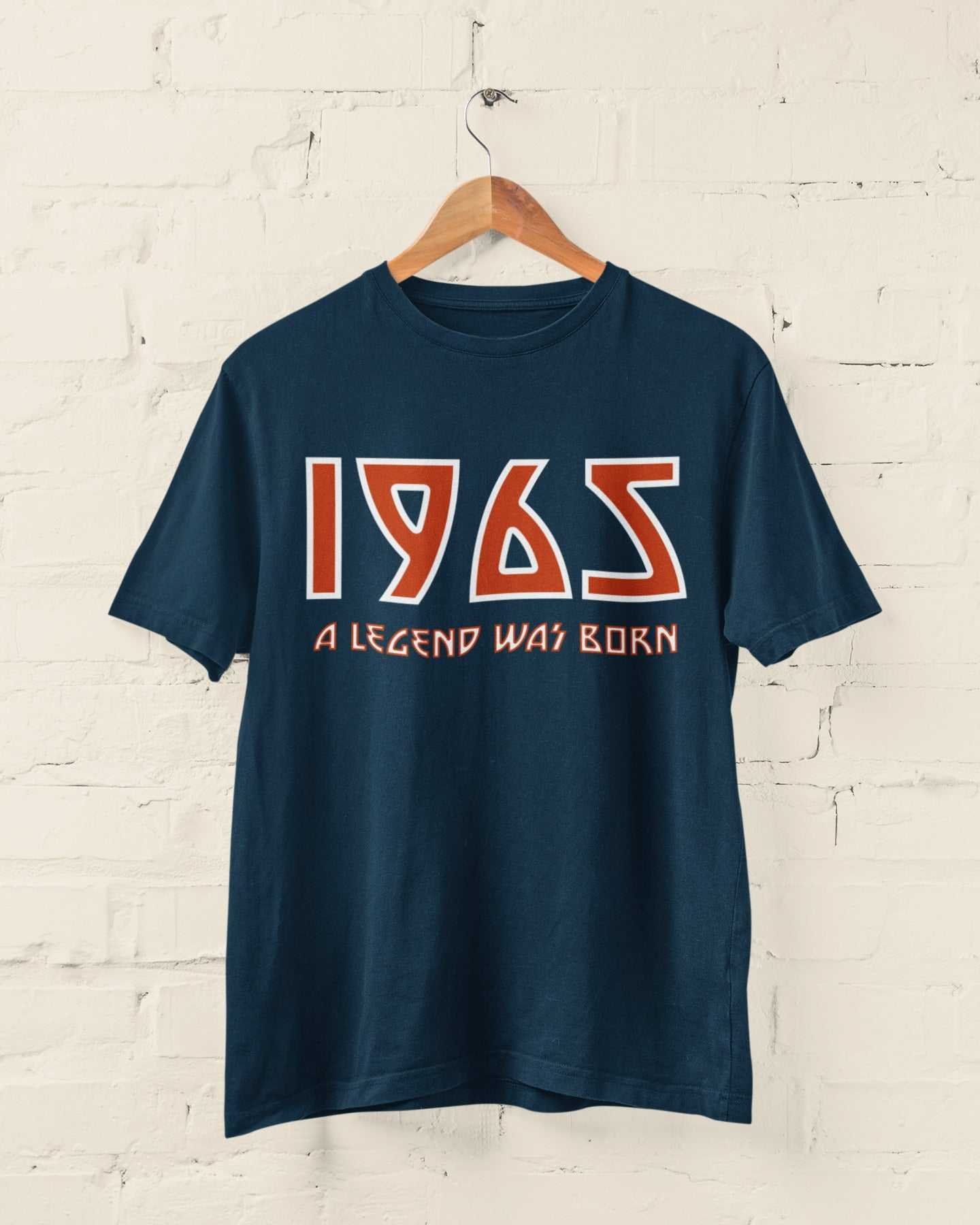 Galaxy Tees Men's 60th T Shirt 1965 A Legend Was Born With Name on BacGalaxy Tees