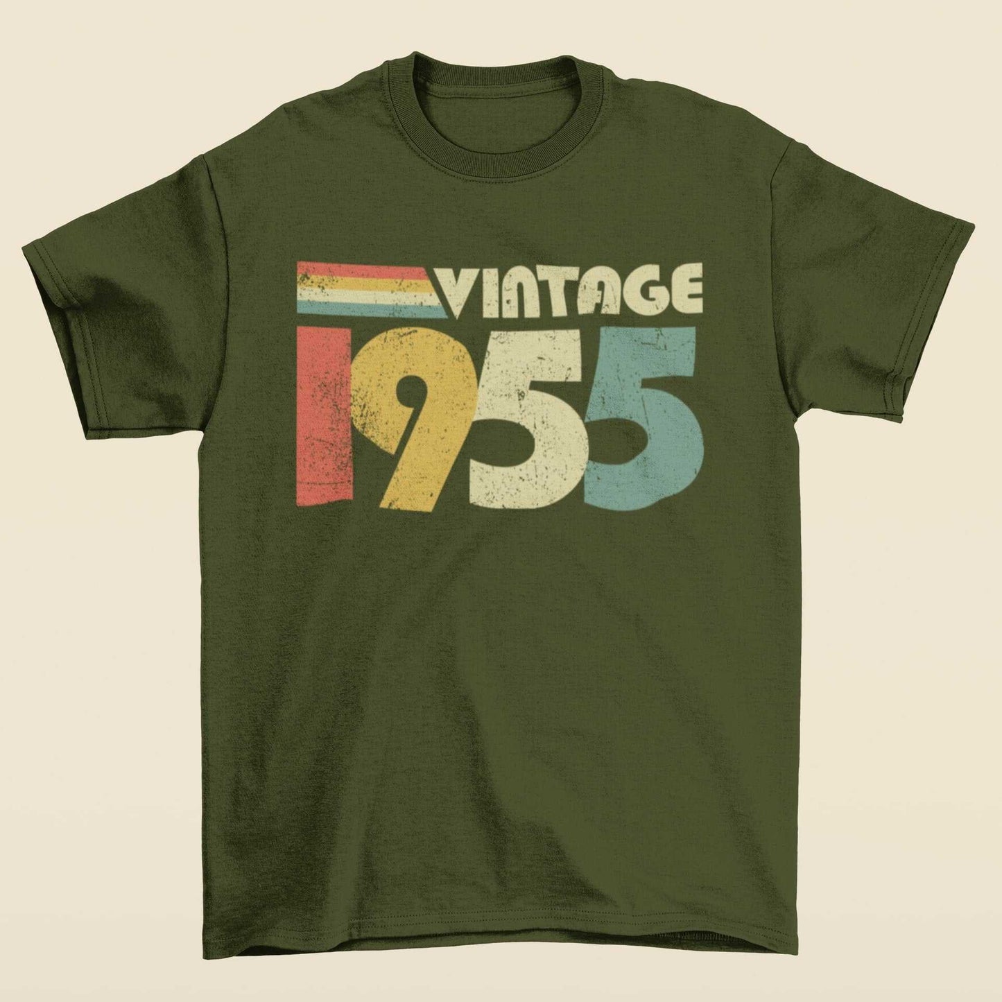 Galaxy Tees Men's 70th Birthday in 2025 T Shirt Vintage 1955 Gift IdeaGalaxy Tees