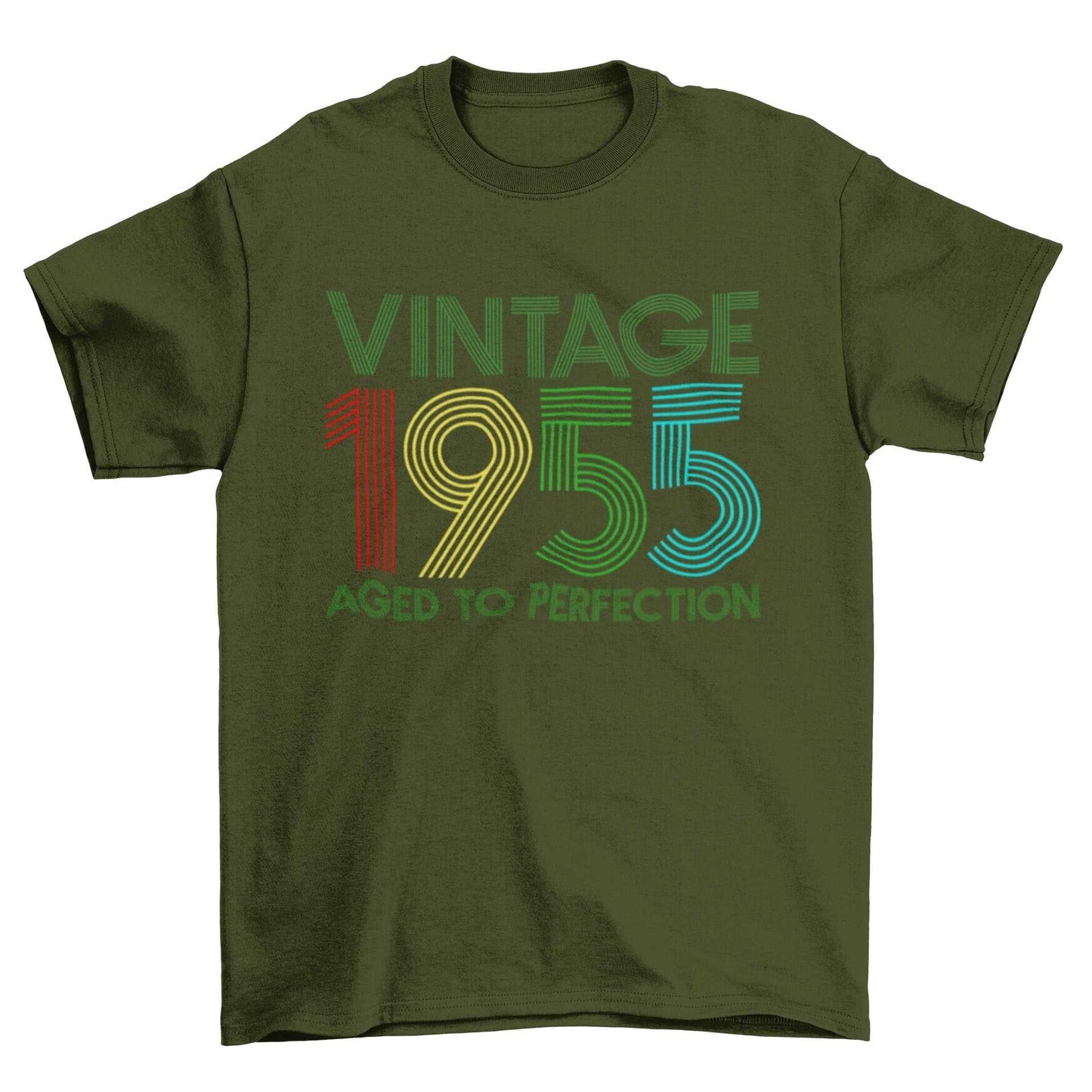 Galaxy Tees Mens 70th Birthday in 2025 T Shirt Vintage 1955 Aged To PeGalaxy Tees