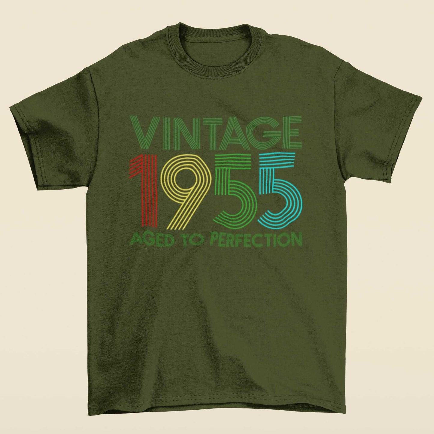 Galaxy Tees Mens 70th Birthday in 2025 T Shirt Vintage 1955 Aged To PeGalaxy Tees