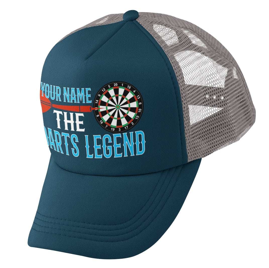 Novelty Personalised DARTS Trucker Baseball Cap Your Name The Darts Legend