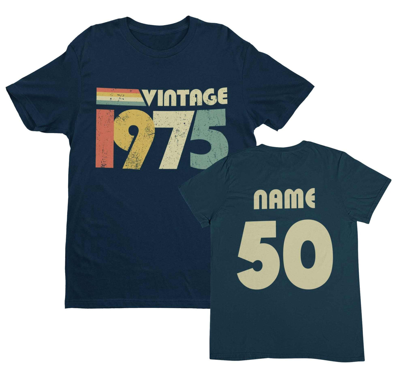 Galaxy Tees Men's Personalised 50th Birthday in 2025 T Shirt Vintage 1Galaxy Tees