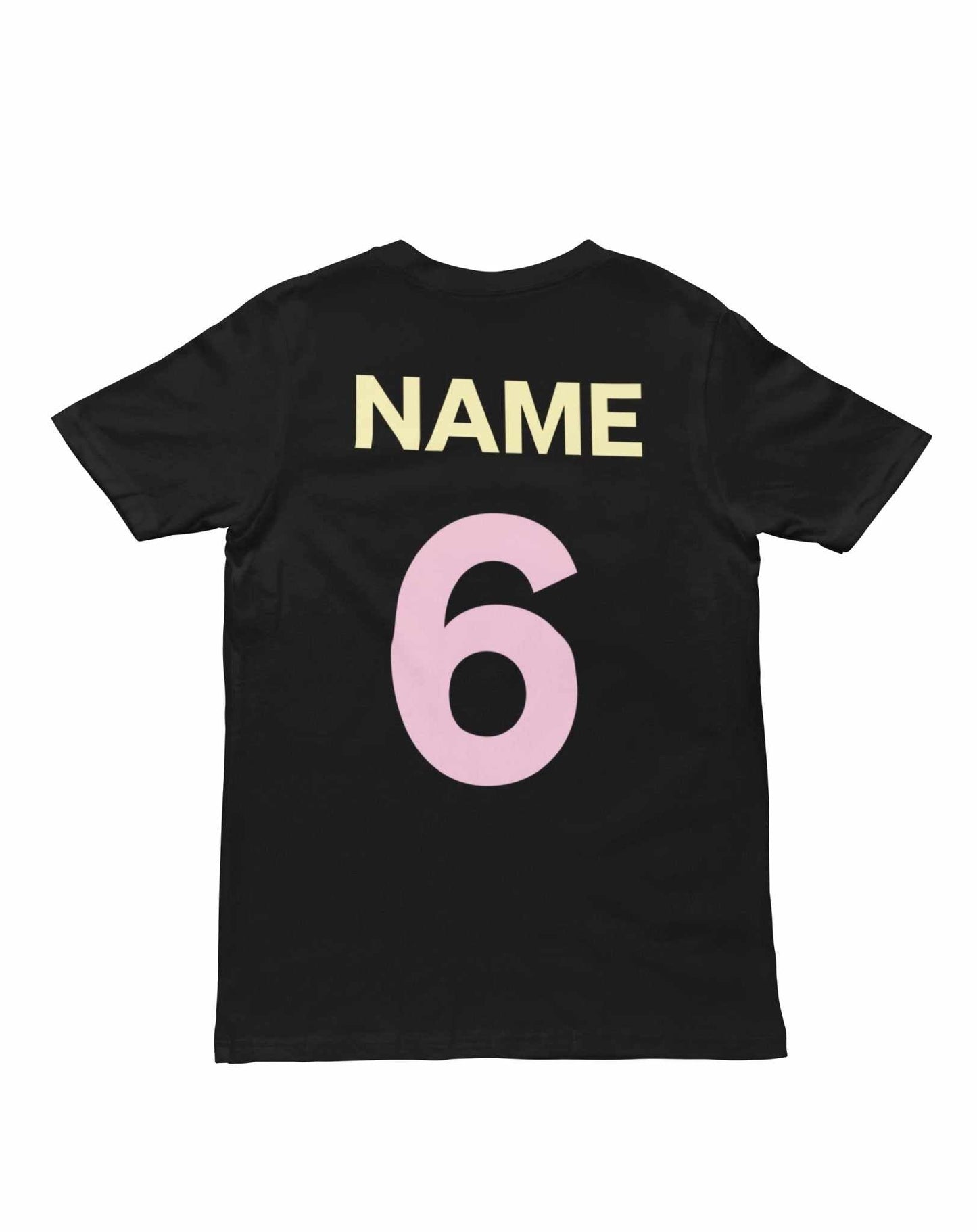 Personalised Girls 6th Birthday T-Shirt Awesome 6 Year Old Name & Age On Back T-Shirt Gift