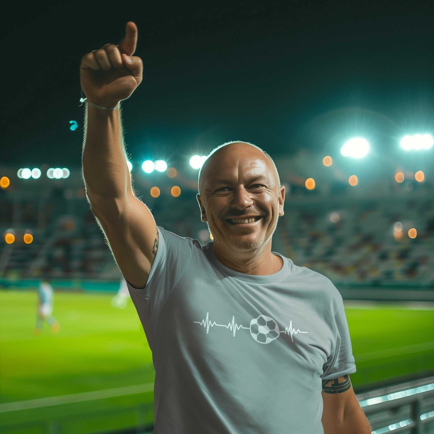 Football Pulse T-Shirt Soccer Heartbeat Minimalist Design Gift Idea FaGalaxy Tees