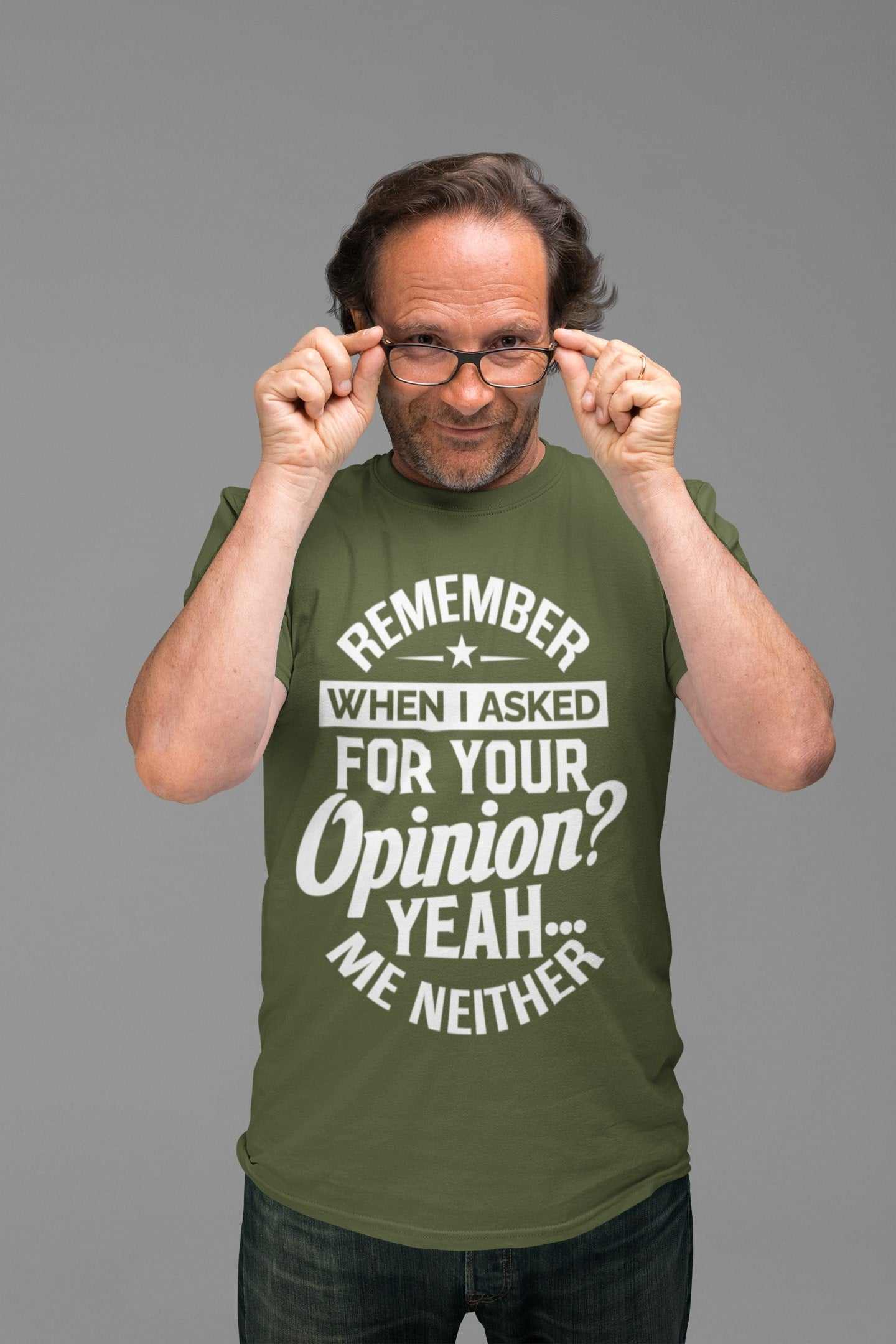 Funny sarcastic T-shirt with witty print, perfect joke gift idea.