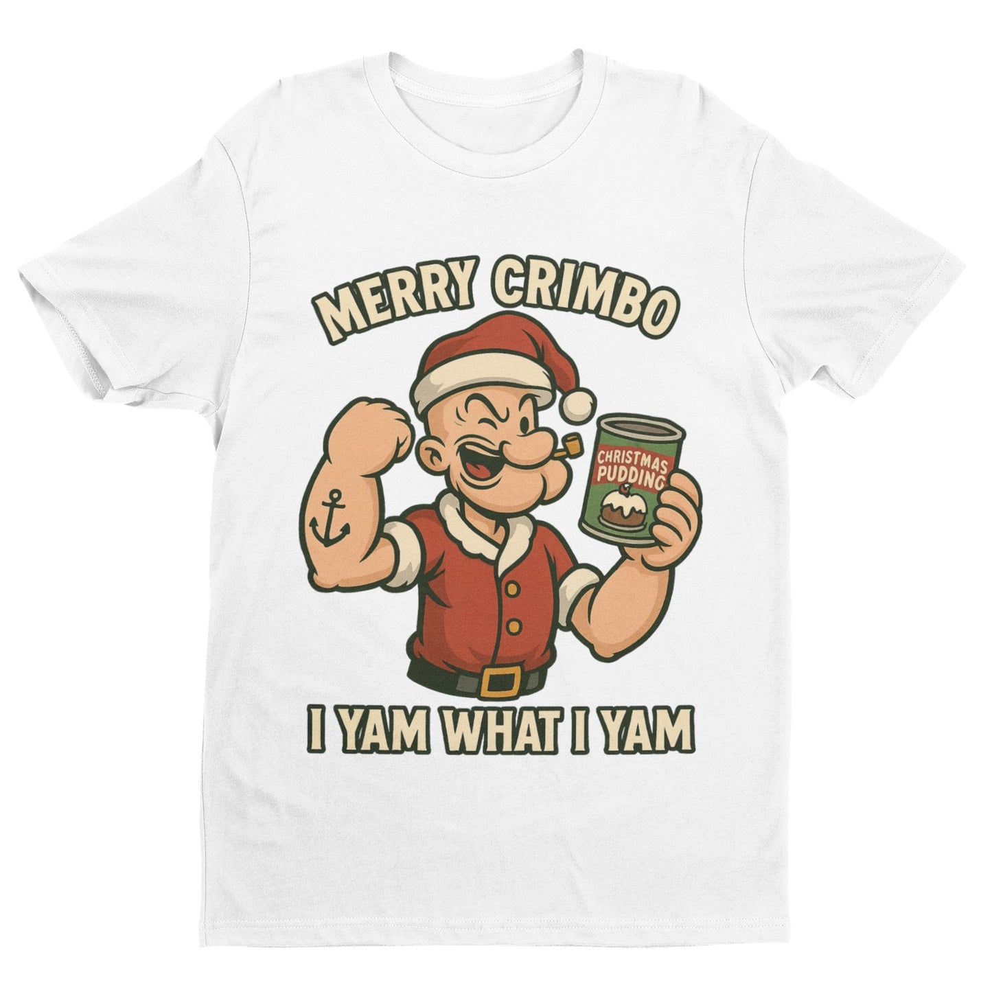 “Merry Crimbo” Retro Sailor Christmas T‑Shirt (Unisex S–6XL)