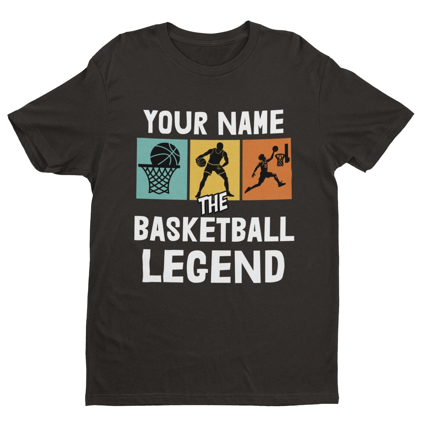 Your Name – The Basketball Legend Personalised T‑Shirt (Unisex S–6XL)