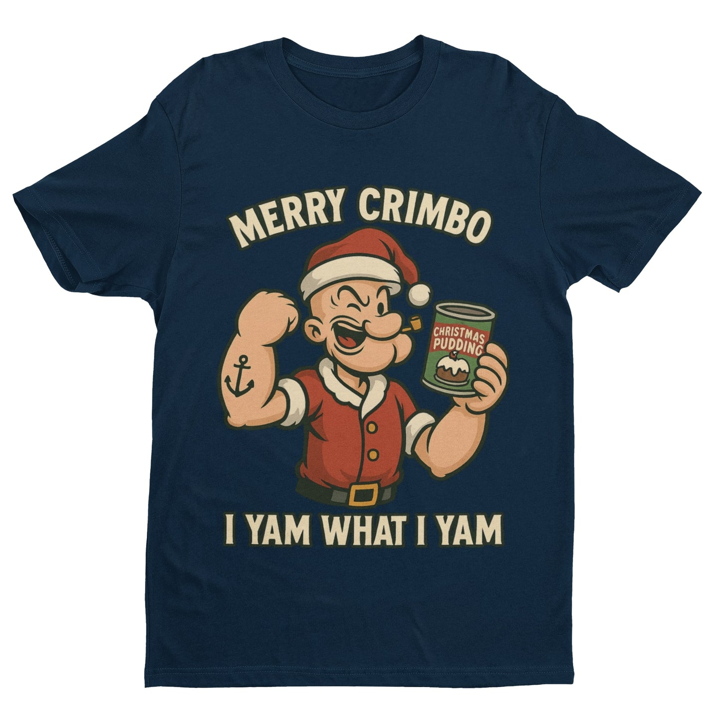 “Merry Crimbo” Retro Sailor Christmas T‑Shirt (Unisex S–6XL)