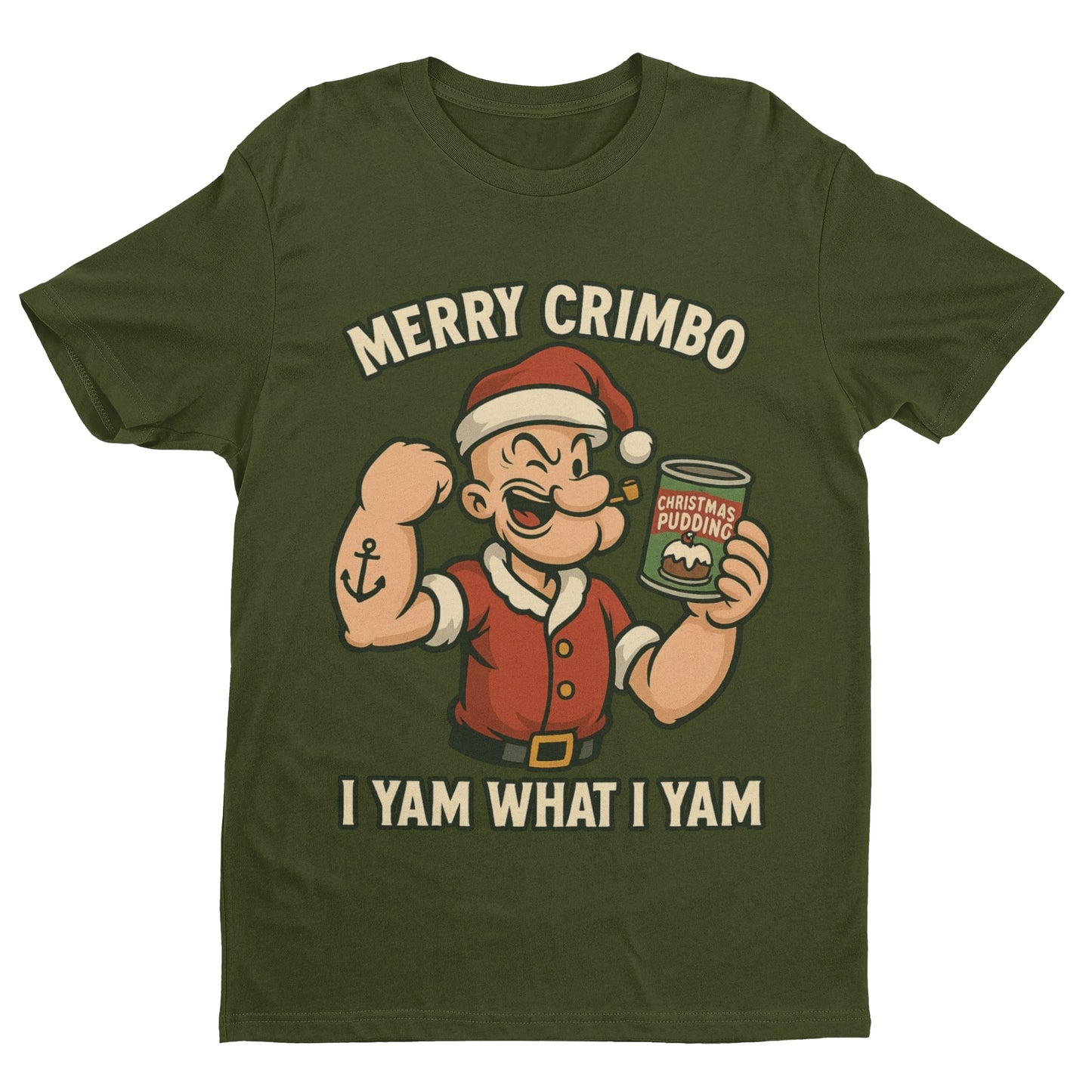 “Merry Crimbo” Retro Sailor Christmas T‑Shirt (Unisex S–6XL)