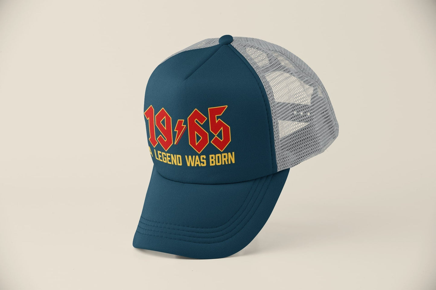 60th Birthday Gifts 2025 Trucker Cap 1965 A Legend Was Born Retro RockGalaxy Tees