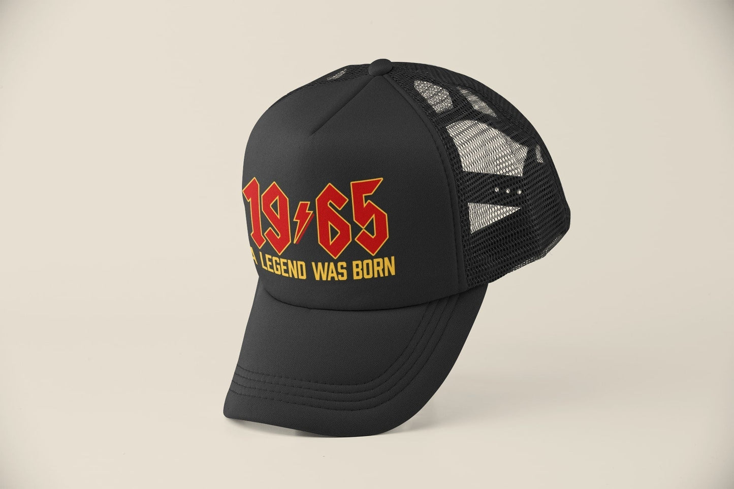 60th Birthday Gifts 2025 Trucker Cap 1965 A Legend Was Born Retro RockGalaxy Tees