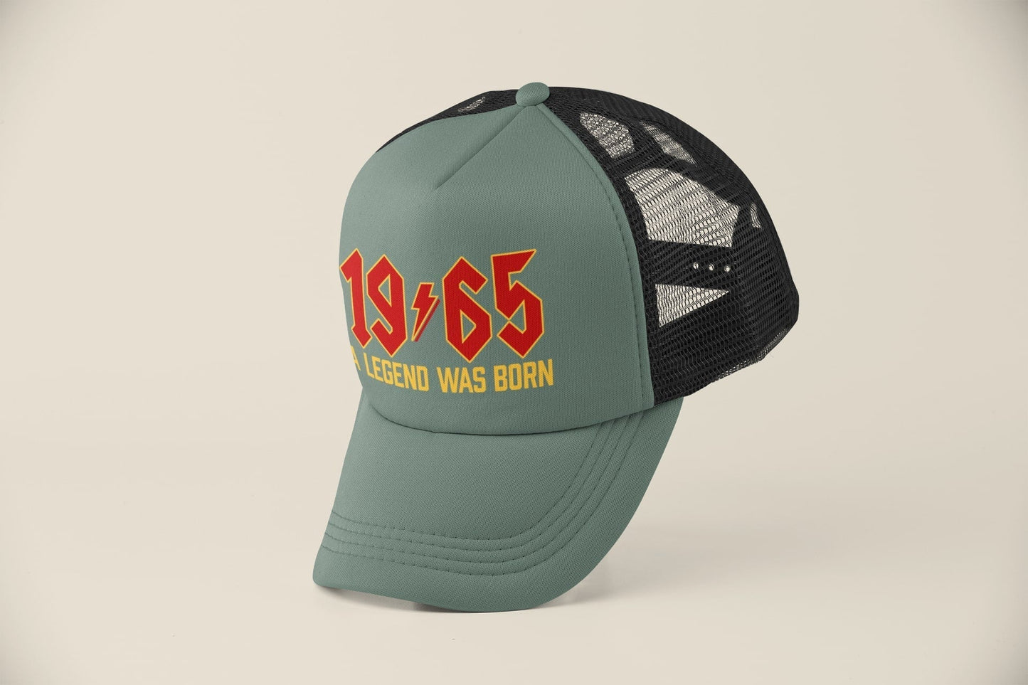 60th Birthday Gifts 2025 Trucker Cap 1965 A Legend Was Born Retro RockGalaxy Tees