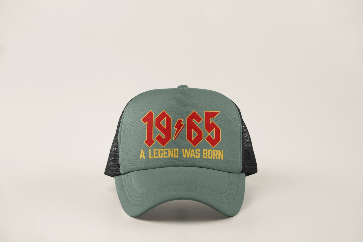 60th Birthday Gifts 2025 Trucker Cap 1965 A Legend Was Born Retro RockGalaxy Tees