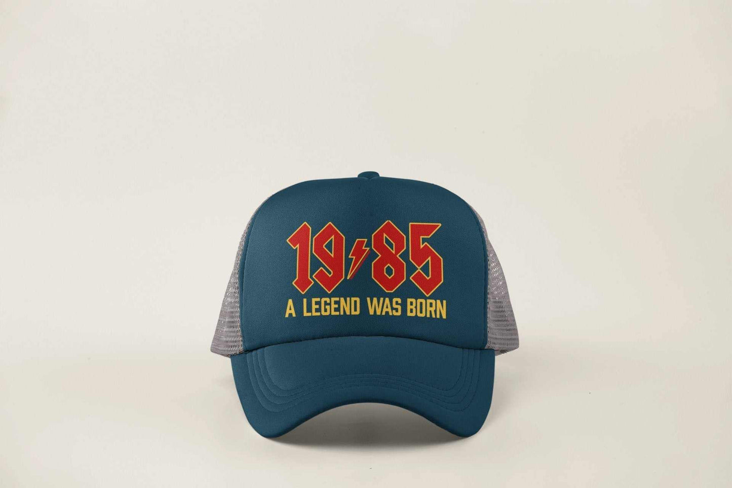 40th Birthday Gifts 2025 Trucker Cap 1985 A Legend Was Born Retro RockGalaxy Tees