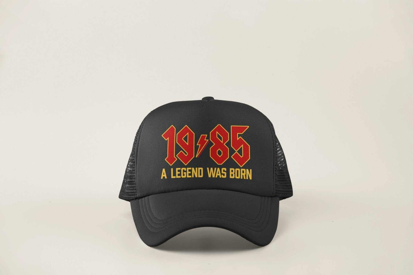 40th Birthday Gifts 2025 Trucker Cap 1985 A Legend Was Born Retro RockGalaxy Tees