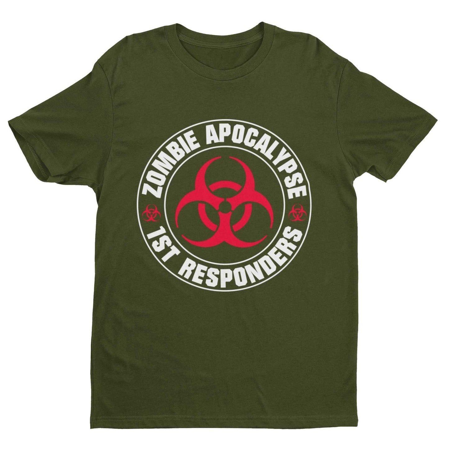 ZOMBIE APOCALYPSE FIRST RESPONDERS Funny T-Shirt Gaming Gamers Horror Gift T-Shirt